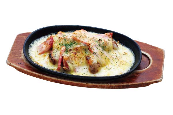 インカのめざめとベーコンのチーズ焼