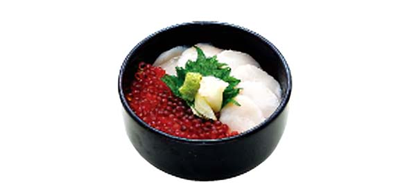 ミニホタテいくら丼